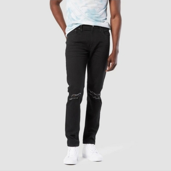 Levi's Men's 286 Slim Taper Amped Up Flex Black Jeans 32x32  New Grunge Street - Picture 2 of 9